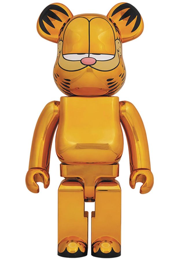 [Pre-Order] Bearbrick 1000% Garfield Gold Chrome